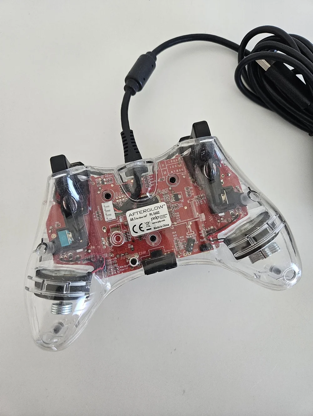 Afterglow Xbox Microsoft PL-3602 Red Wired Video Game Controller Remote Control